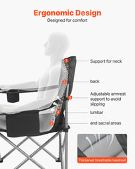 VEVOR oversized camping chair cooler bag detail for beverages