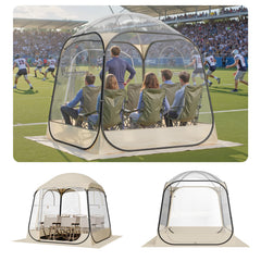 VEVOR Pop Up Sports Tent exterior view showing quick setup and spacious shelter.