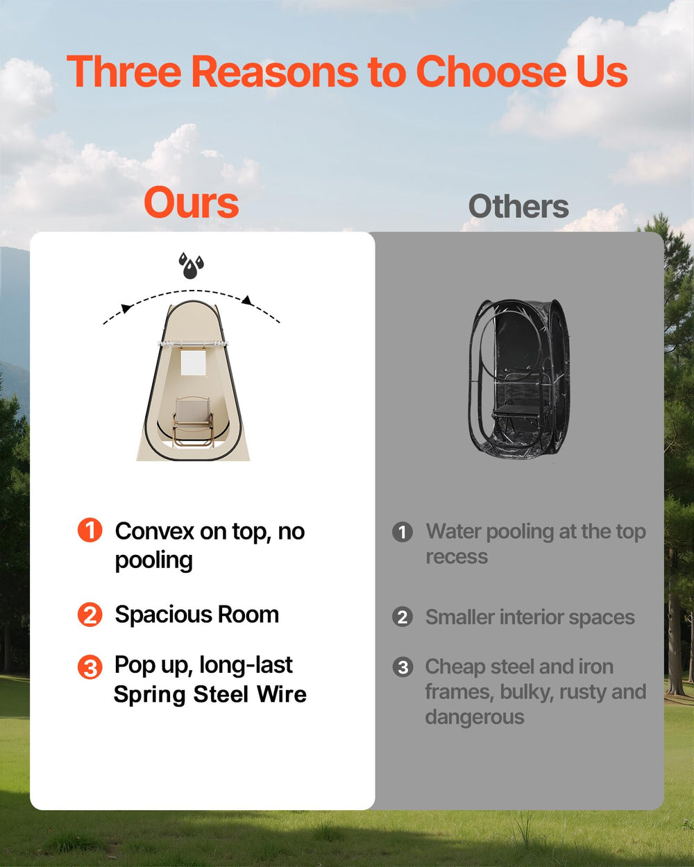 VEVOR Pop Up Sports Tent Pod side windows provide airflow and comfort