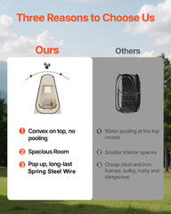 VEVOR Pop Up Sports Tent Pod side windows provide airflow and comfort