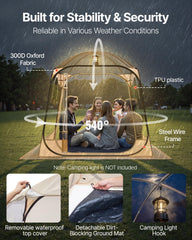 VEVOR Pop Up Sports Tent roll-up windows for airflow and privacy.