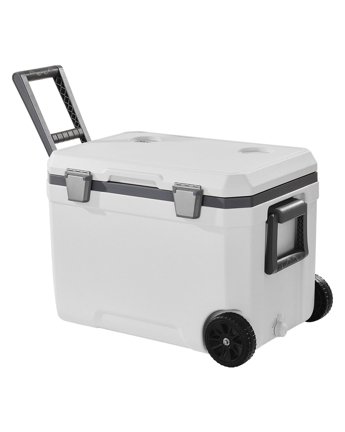 VEVOR portable cooler with wheels and 45qt capacity for family trips
