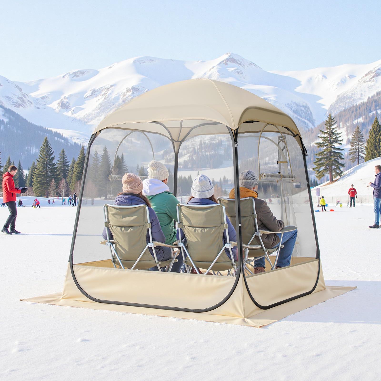 Portable foldable dome shelter for easy transport and storage