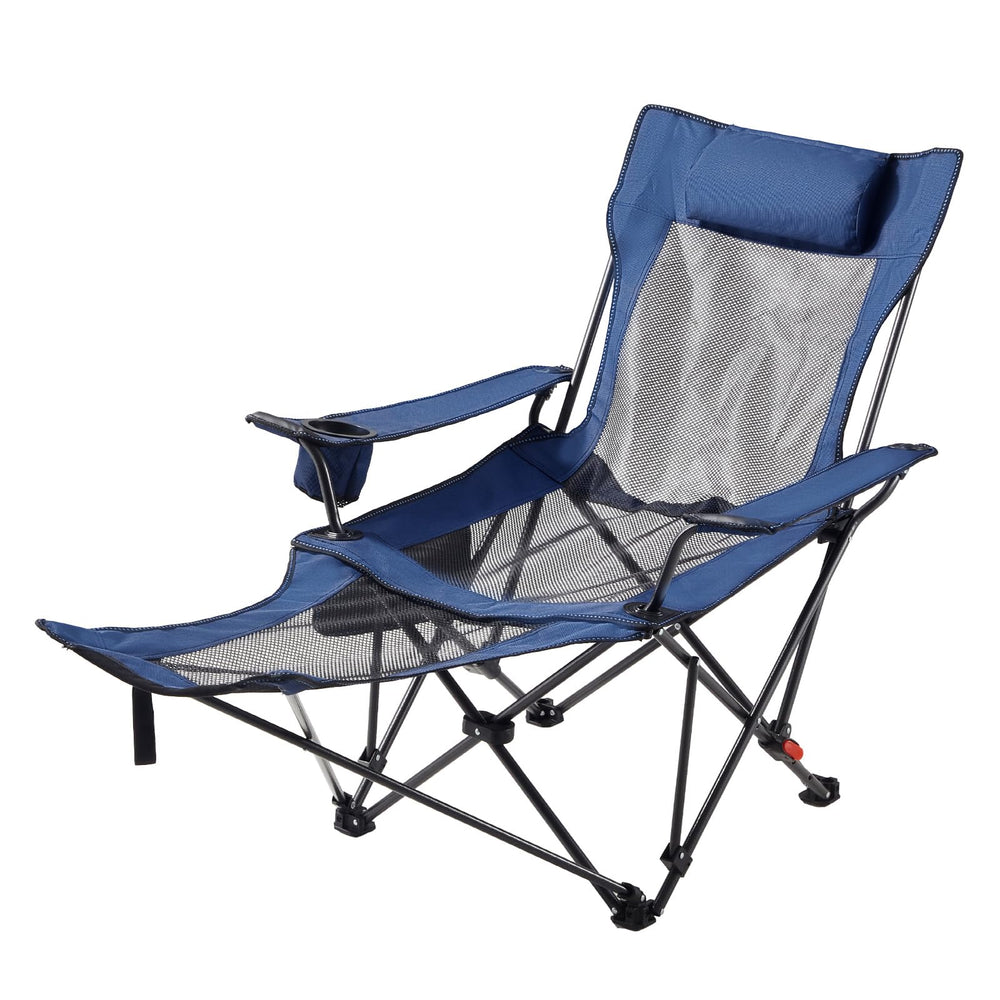 VEVOR reclining chair suited for patio or campsite seating.