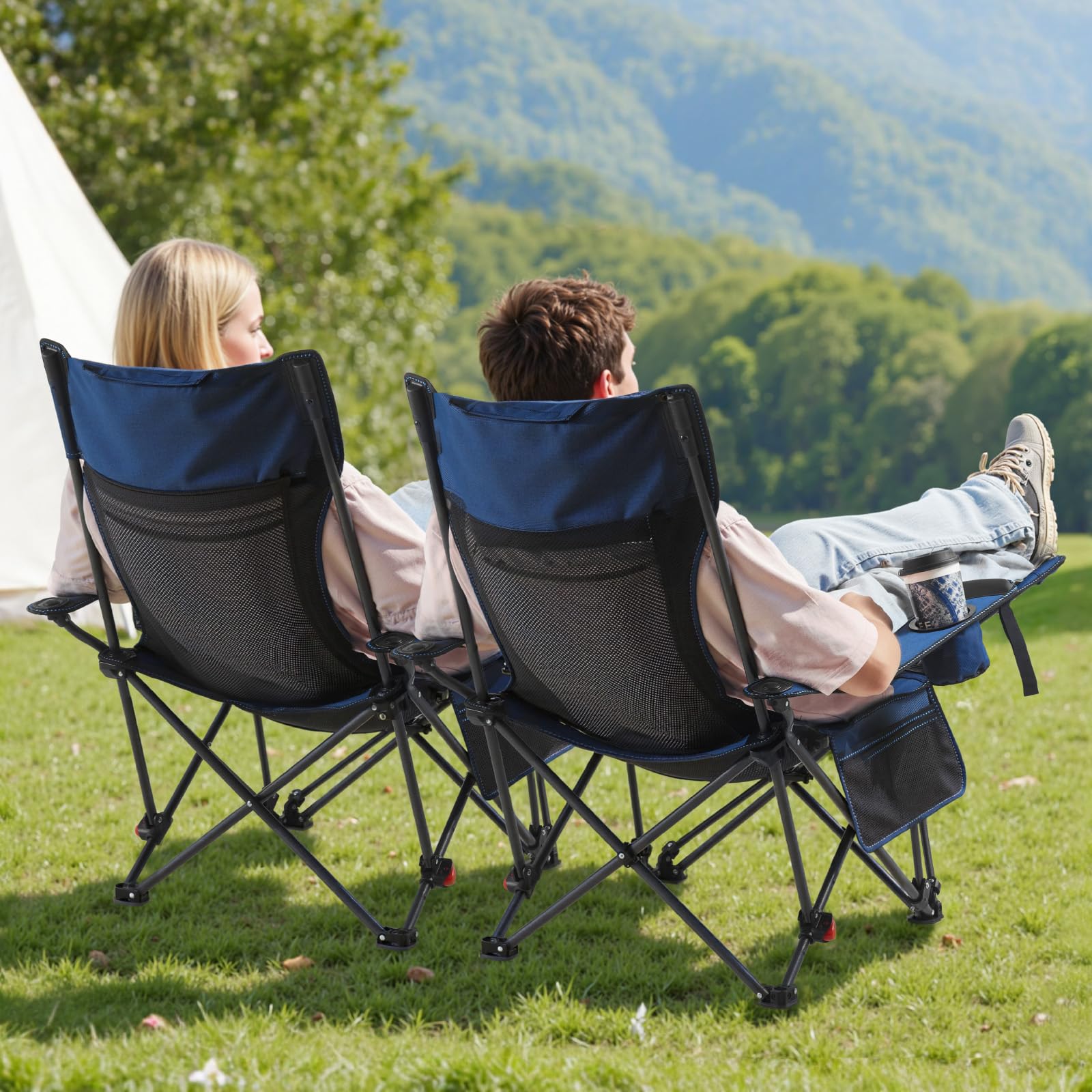 VEVOR reclining chair in recline position demonstrates ergonomic comfort for reading.