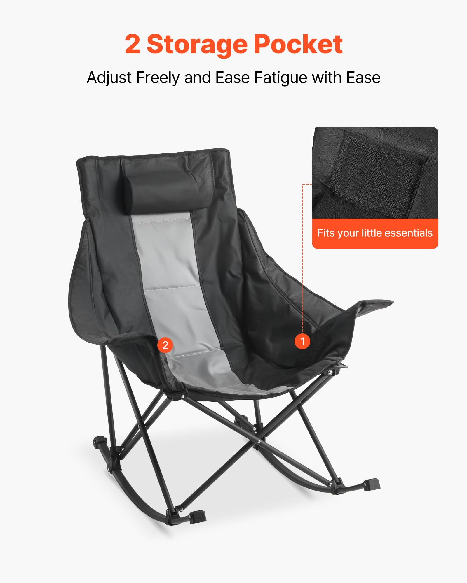 VEVOR padded armrests image shows soft support for long sits