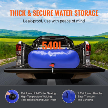 VEVOR RV camping water tank supports camping trips and temporary irrigation.