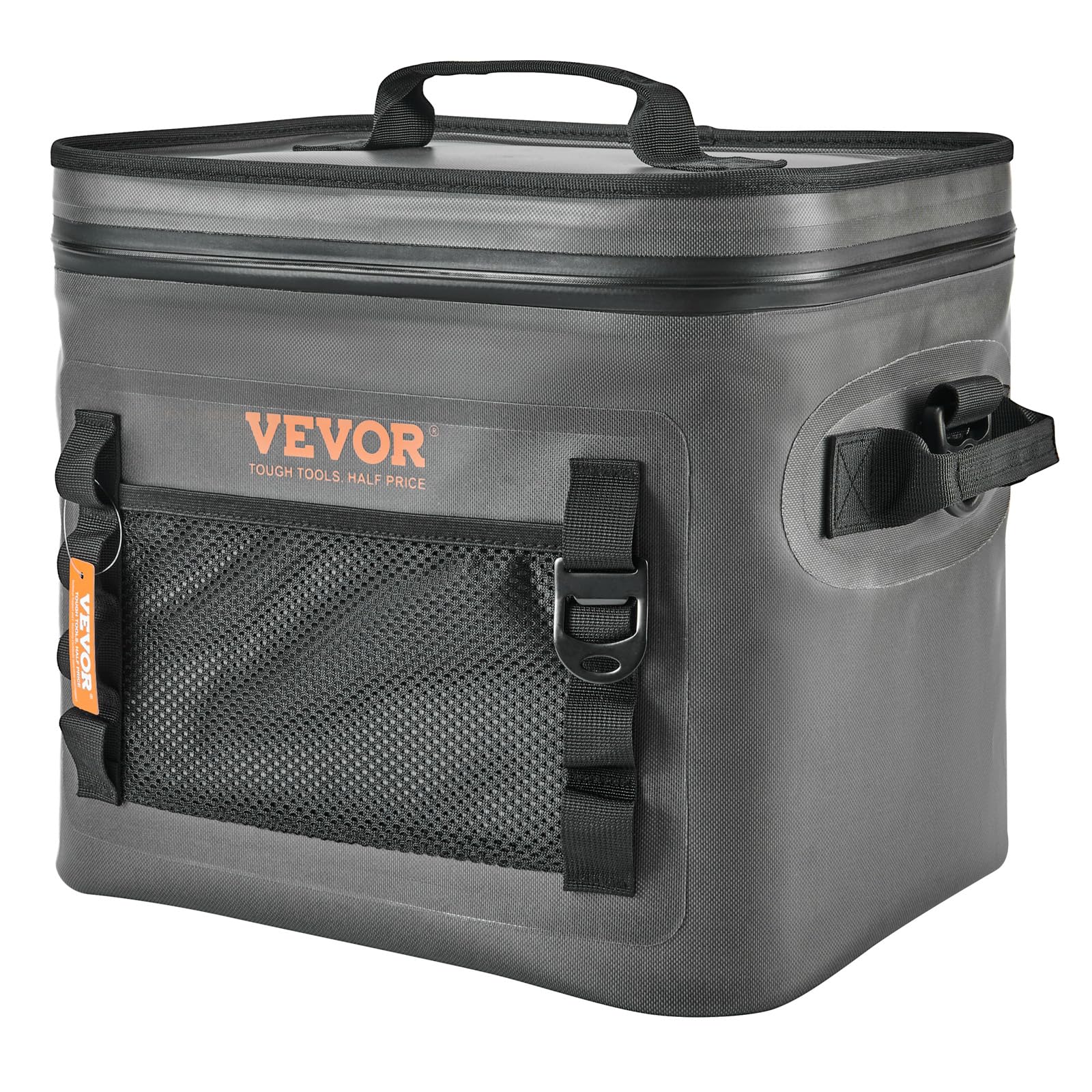 VEVOR Soft Cooler 24 Cans car trunk fit stores neatly in trunks.