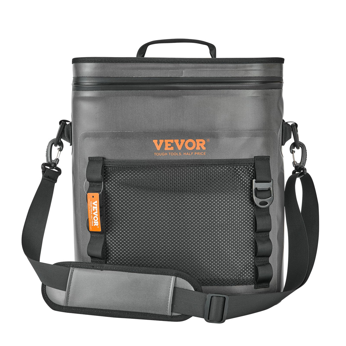 VEVOR Soft Cooler cap-close shows 30-can capacity for a day out.