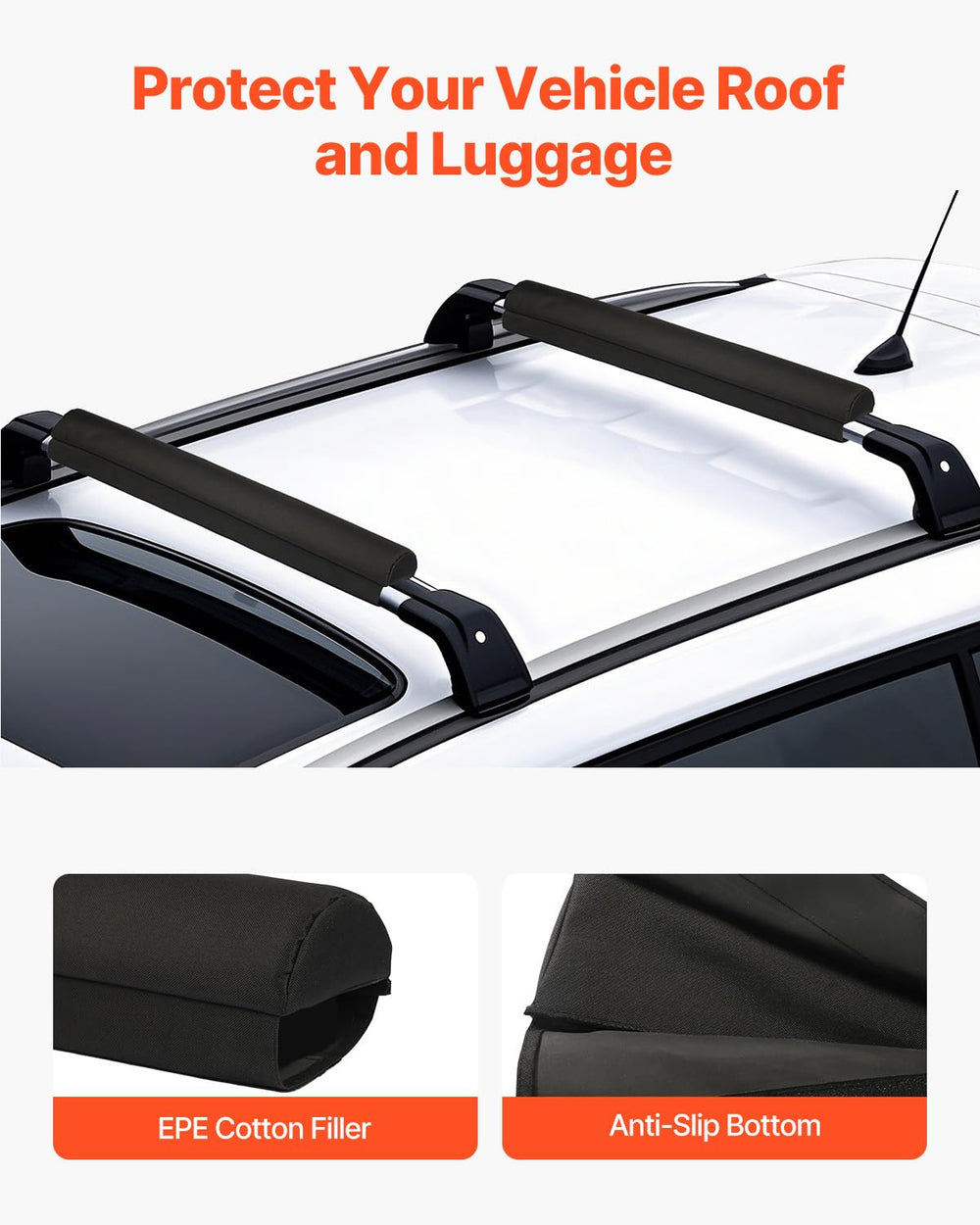 VEVOR pads supporting up to 88 lbs for versatile hauling