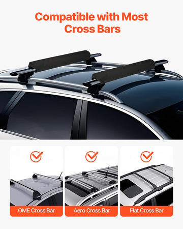 VEVOR roof rack pads with straps for tool-free securing