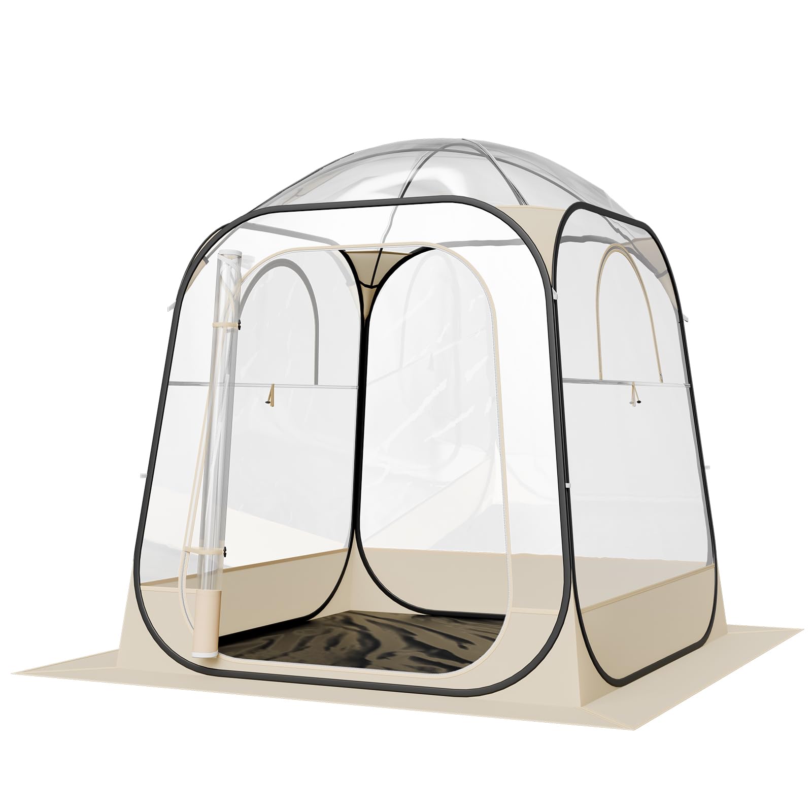 Versatile dome shelter suitable for 2–4 people during events