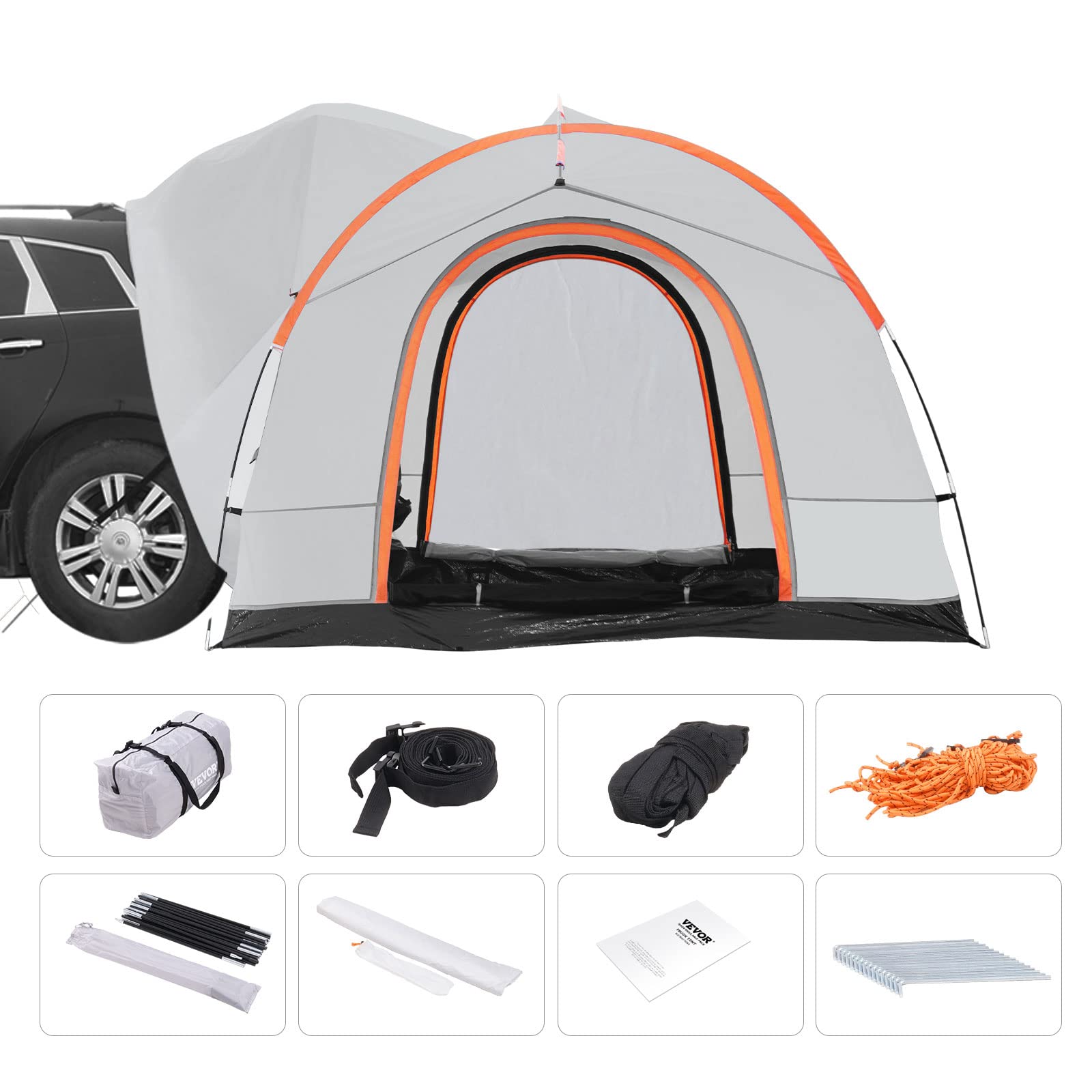 VEVOR SUV camping tent includes carry bag for easy transport