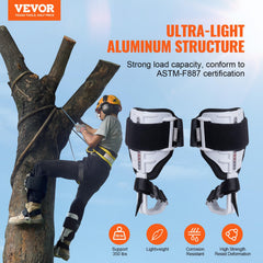 VEVOR Tree Climbing Spikes with EVA padding for comfortable long climbs.