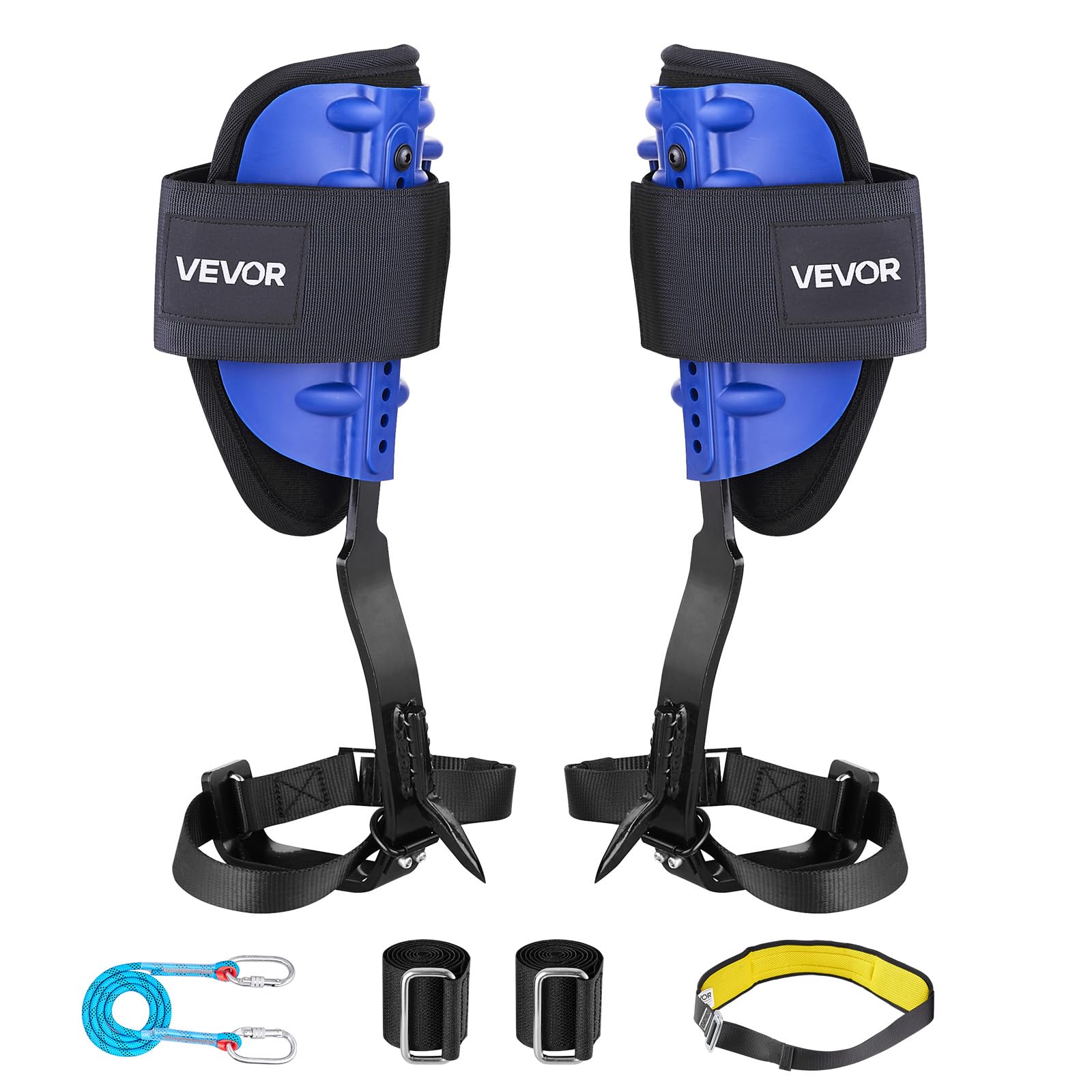 VEVOR tree climbing spikes kit harness enables secure positioning during pruning and fruit picking