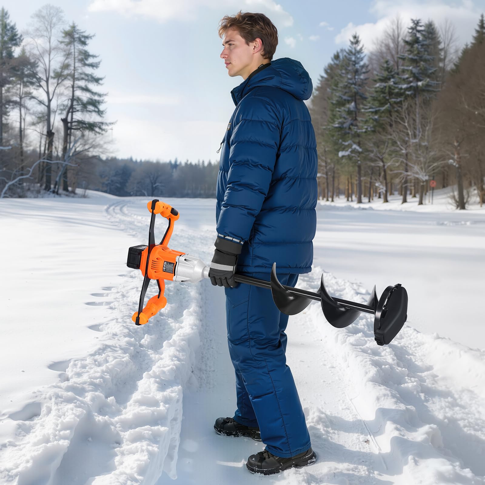 VEVOR turbo high-speed motor delivers strong power for demanding ice work.