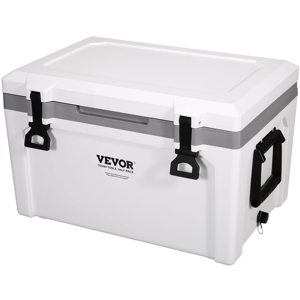 VEVOR Ultra-Light 52 Qt front view shows portable design for camping.