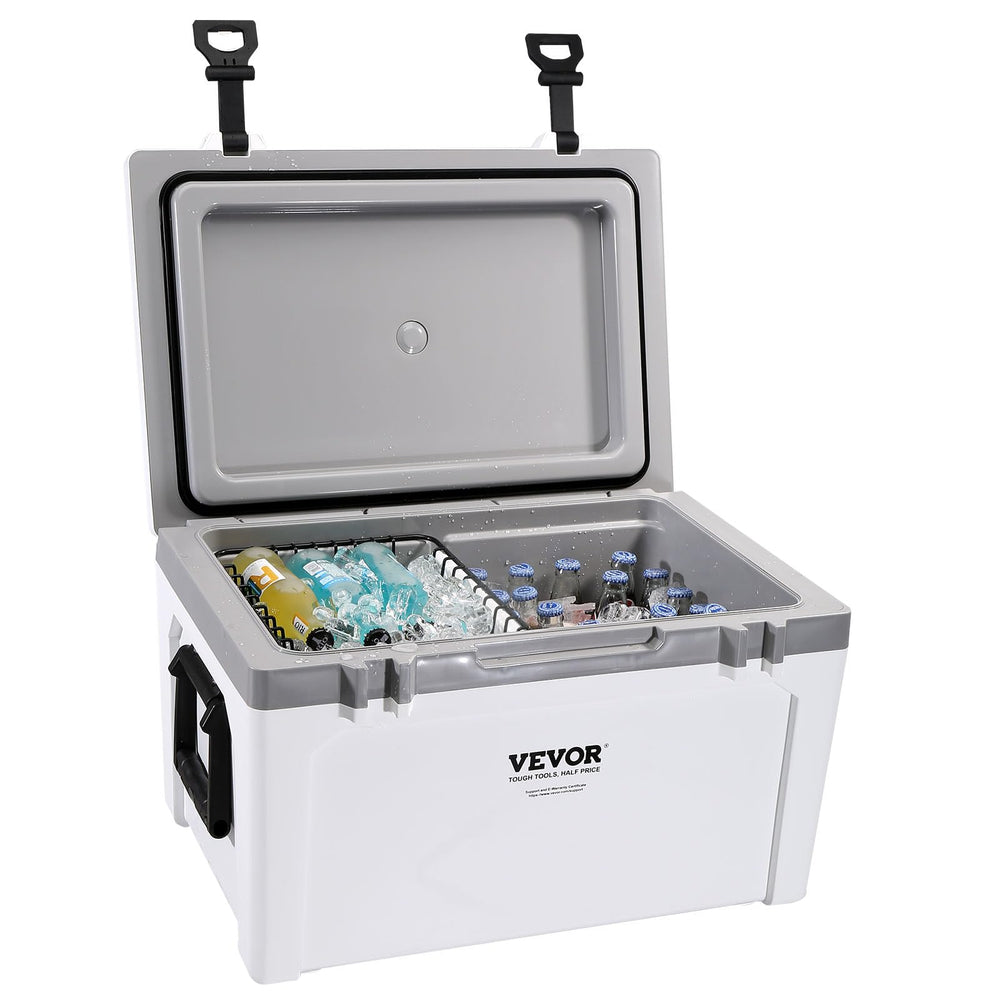 VEVOR Ultra-Light 52 Qt lid cup holder supports quick drinks.