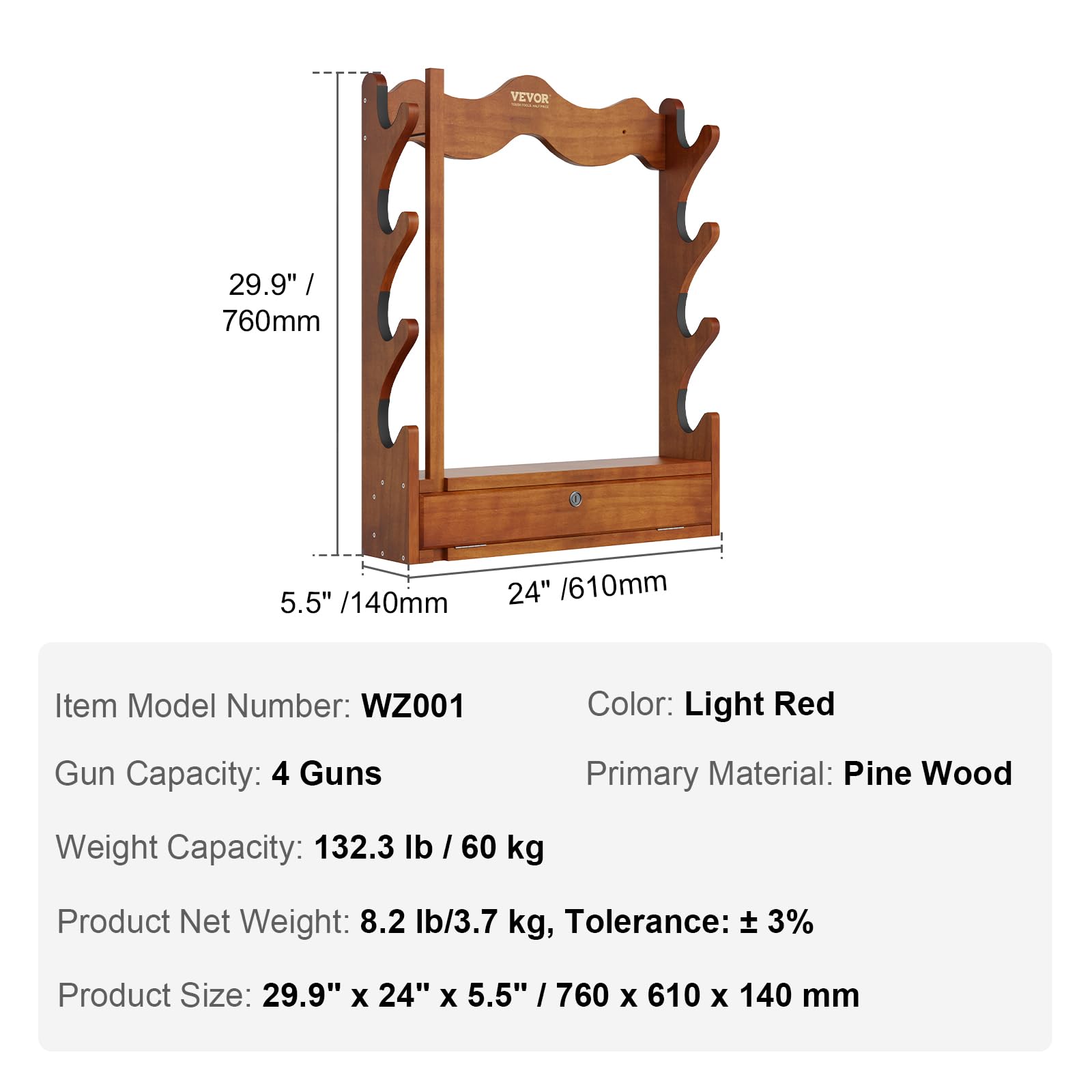 Can be wall-mounted or floor-standing