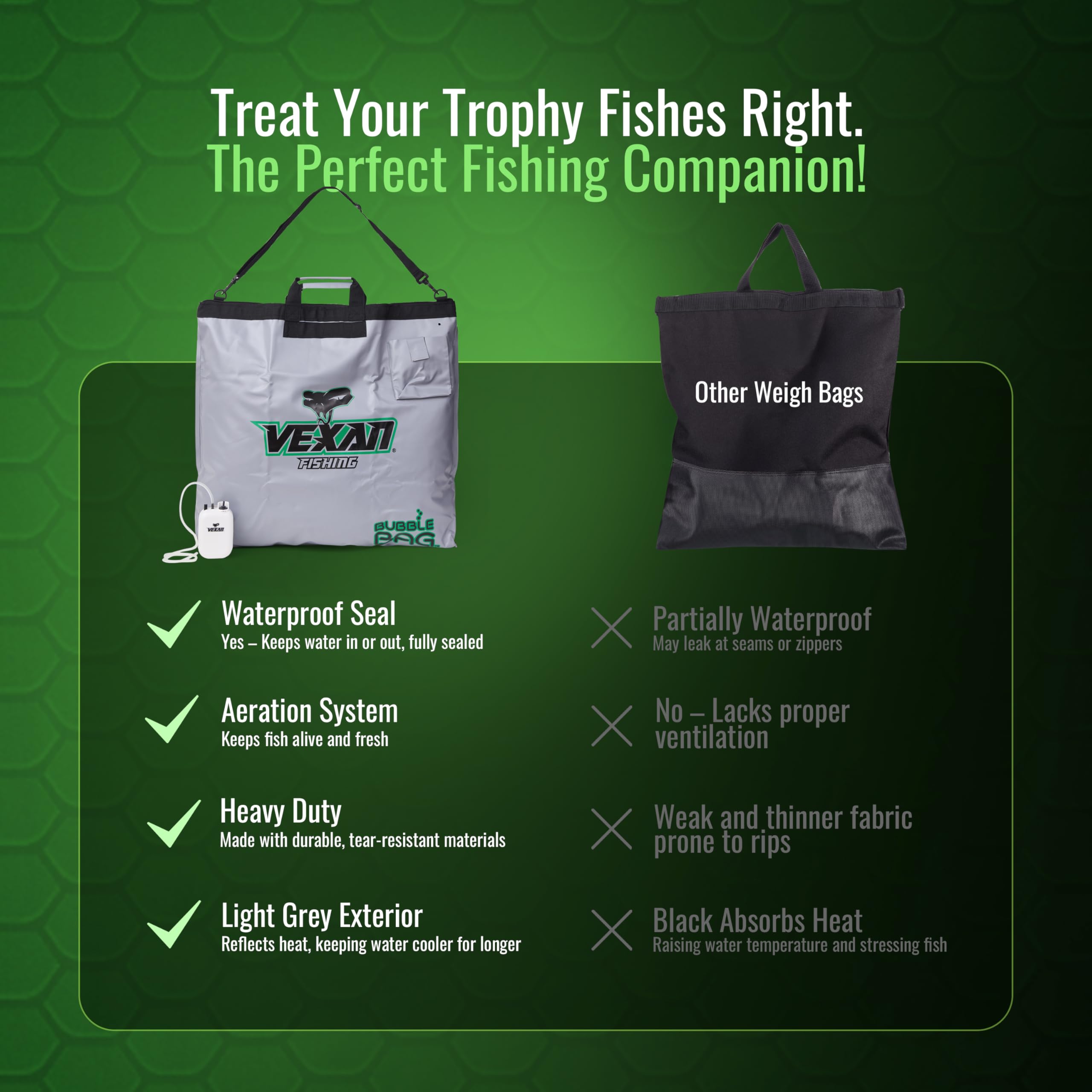 Vexan American-owned bass fishing brand offering premium weigh-in gear