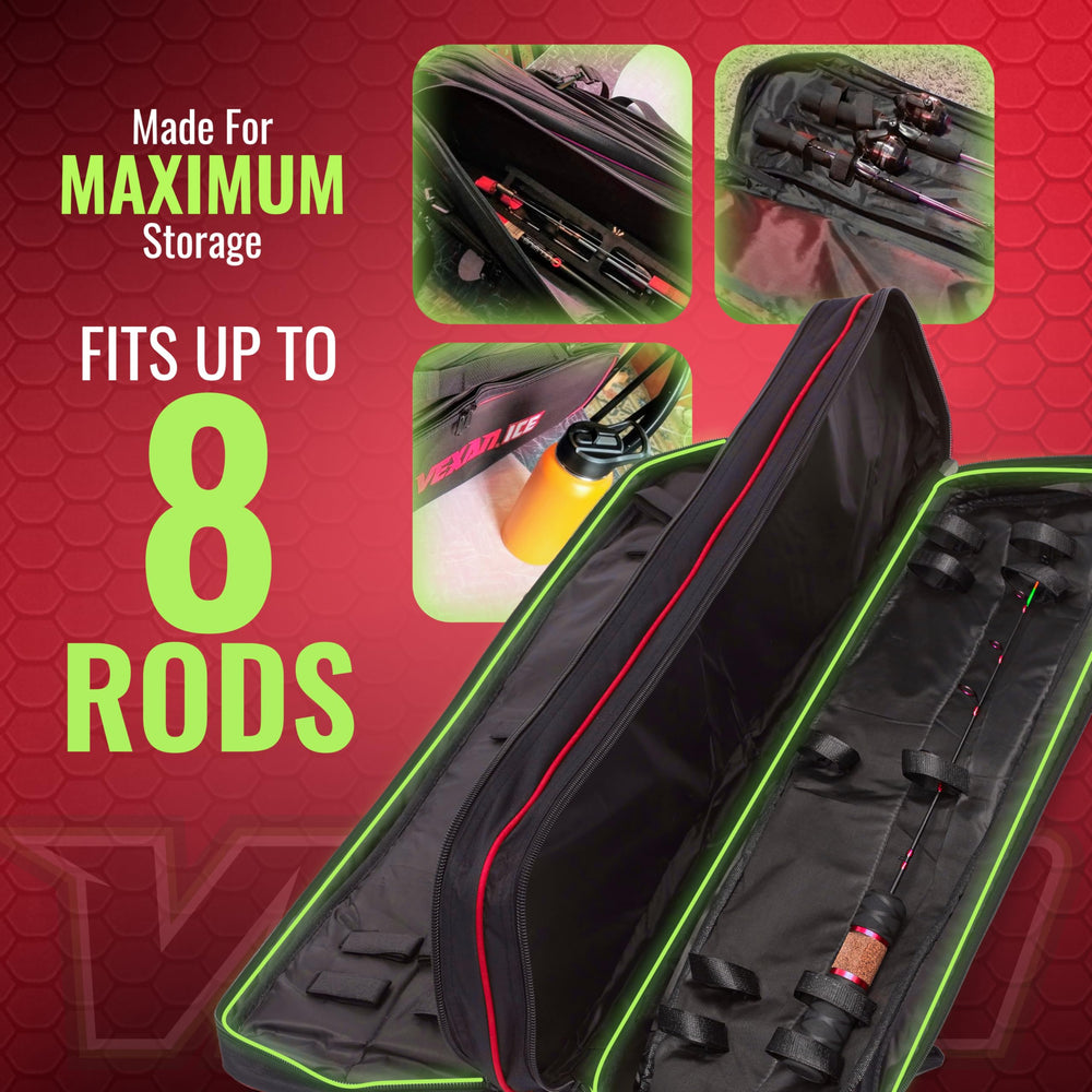 Adjustable shoulder strap and compact 36-inch length
