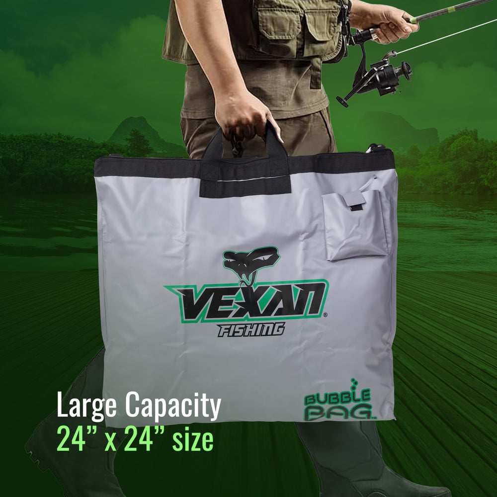 Vexan bag features triple-welded seams for durability during loading and weighing