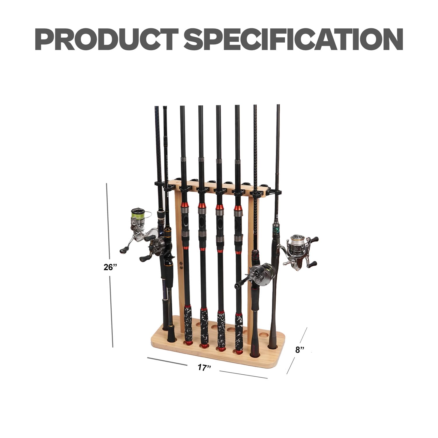 VEYWANE wood-floor-stand provides stability for heavy setups in a garage or workshop.