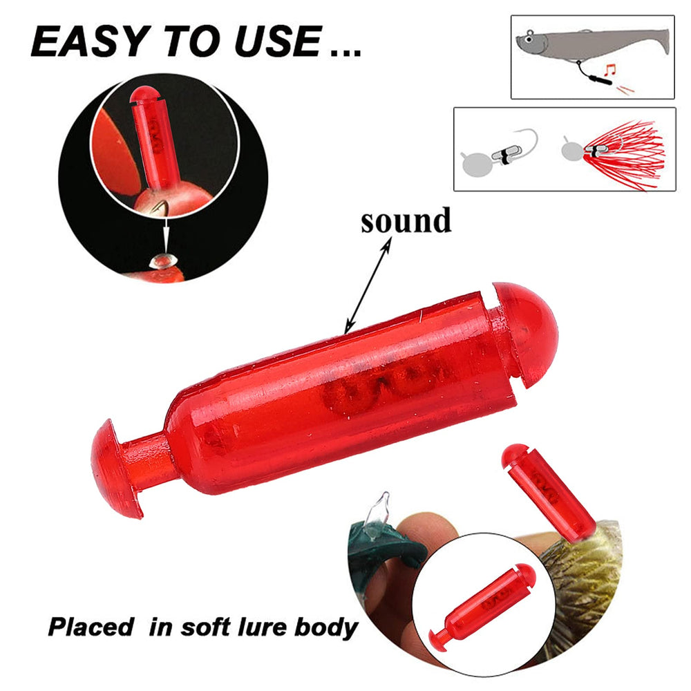 Lightweight fishing lure rattles for soft bait