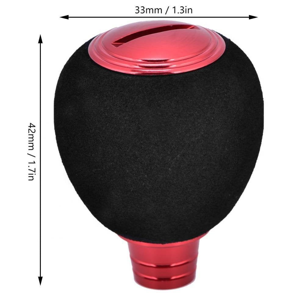 VGEBY ambidextrous reel handle in red improves hand fatigue resistance