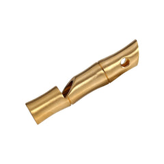 VGEBY brass whistle close-up texture with polished finish