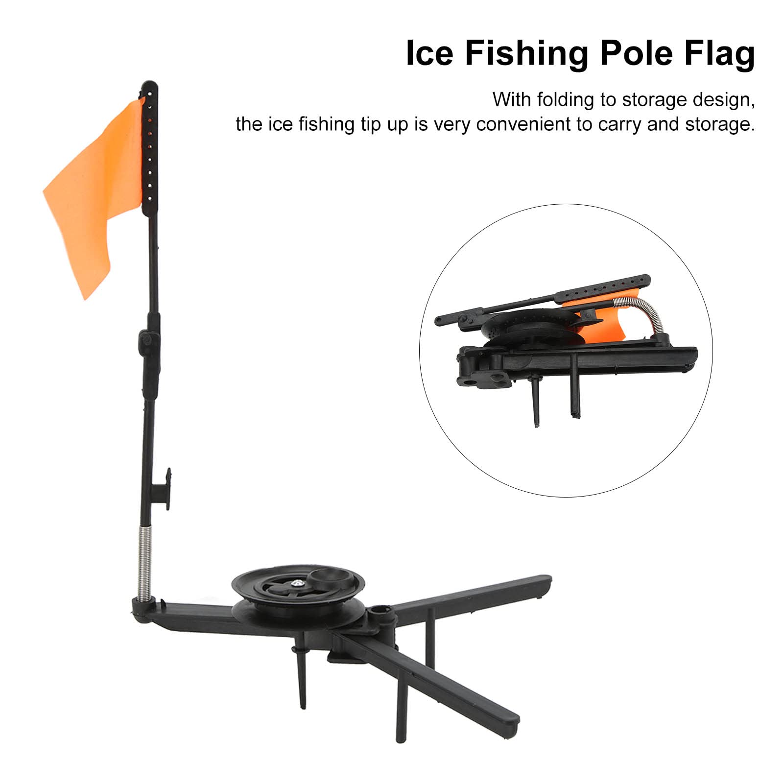 VGEBY easy-operate alarm flag triggers as tension rises on ice.