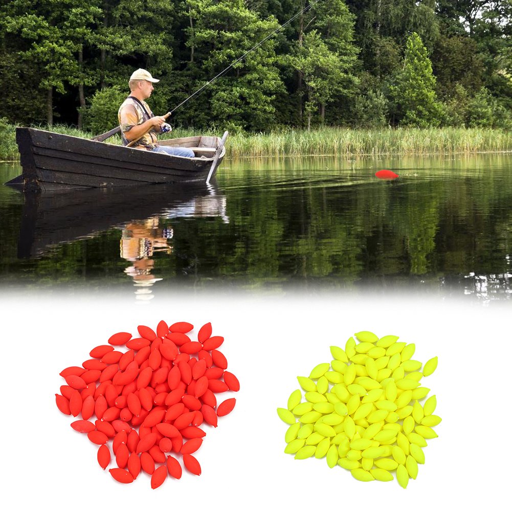 VGEBY fishing floats beads packaging shows 100-count convenient storage solution.