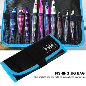VGEBY fishing lures bag folded compact for easy packing.