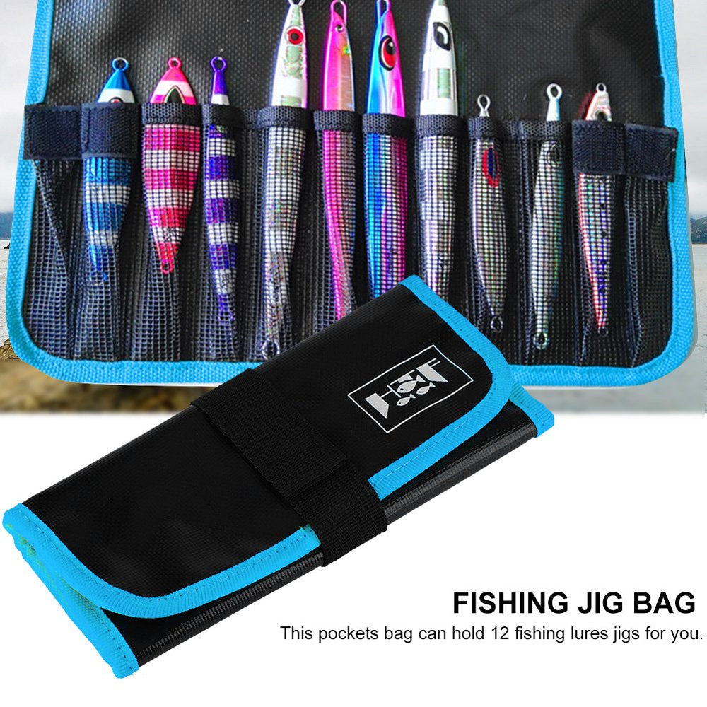 VGEBY fishing lures bag folded compact for easy packing.