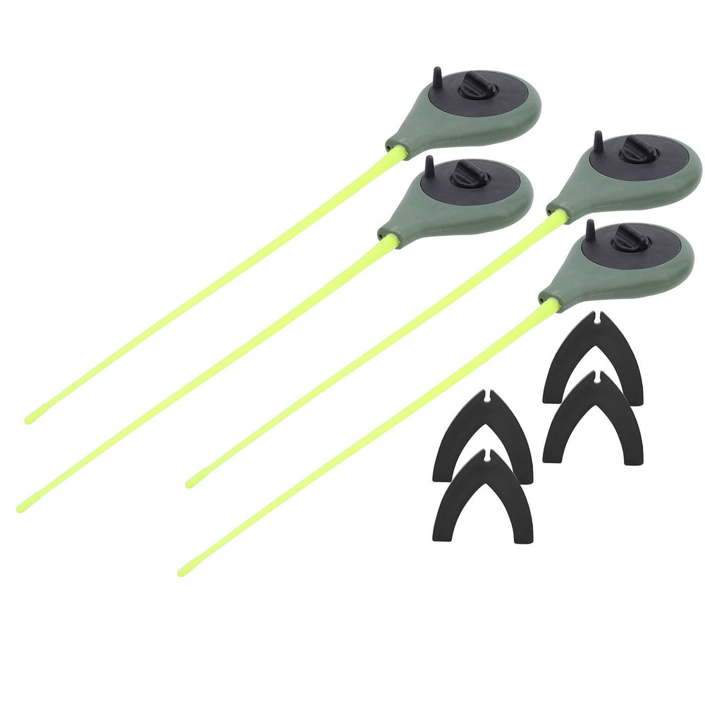 VGEBY four-rods with accessories setup supports versatile winter ice fishing.
