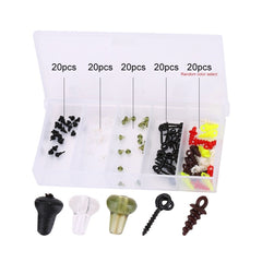 VGEBY hook stopper plastic bead close up showing soft fit for easy hook loading