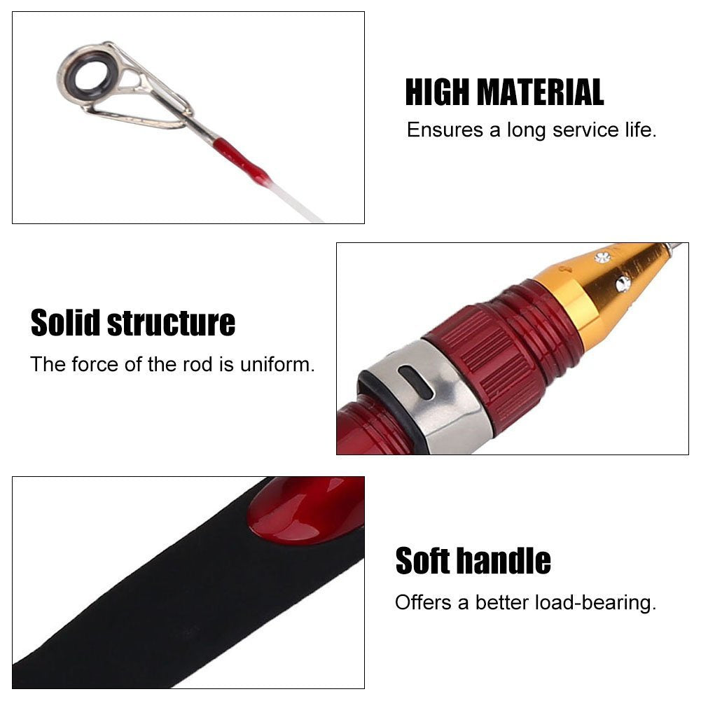 VGEBY ice fishing rod with accessories ready for sea or ice fishing adventures.