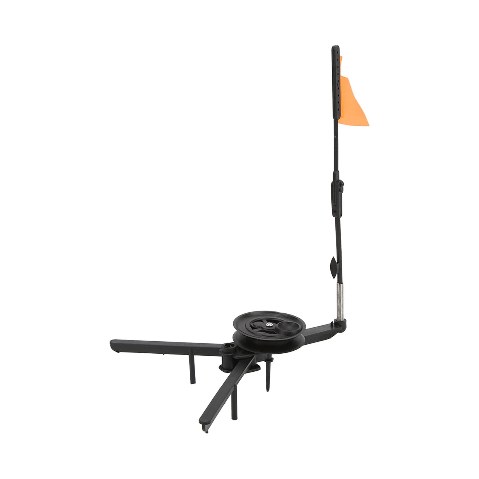 VGEBY ice fishing tip up with reel and flag for quick bite alerts on the ice.