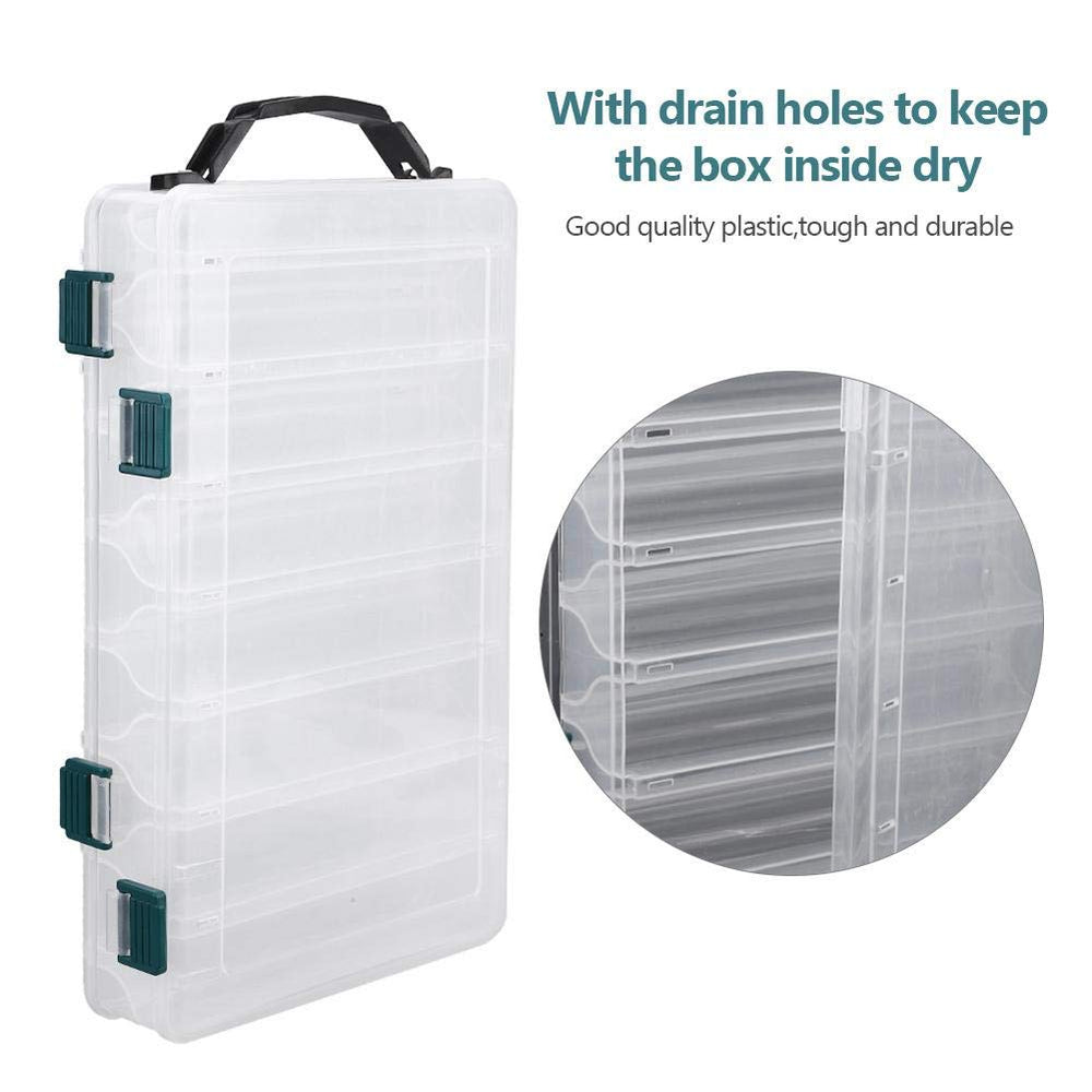 VGEBY large-capacity compartments fit lures and accessories.