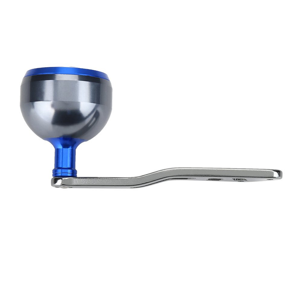 VGEBY blue power handle for Abu round baitcast reels showing compatibility