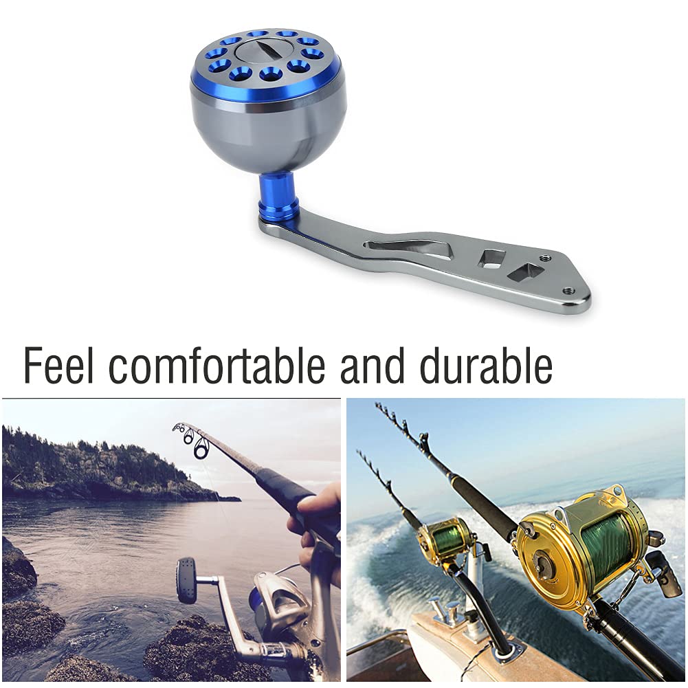 Durable VGEBY blue power handle features solid metal construction