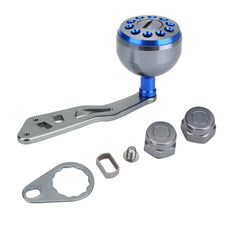 VGEBY power handle for reel with assembly parts and blue finish for easy upgrades