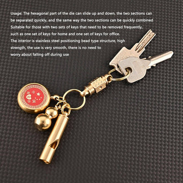 VGEBY quick-release keychain dual-use for switching between home and office keys.