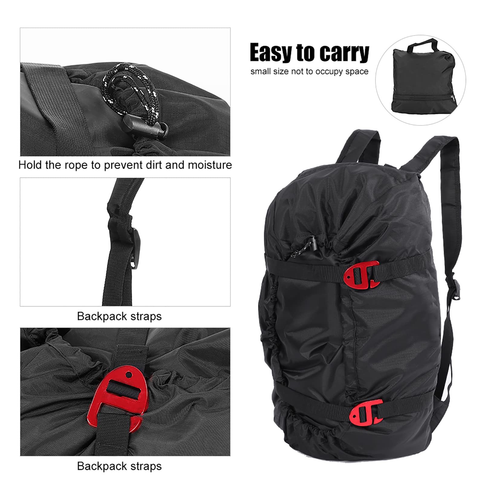 VGEBY rock climbing backpack offers a 180-day guarantee and responsive support