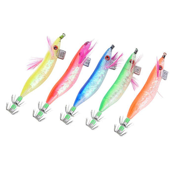 VGEBY squid jig hook with dual-layer sharp hooks improves bite chances.