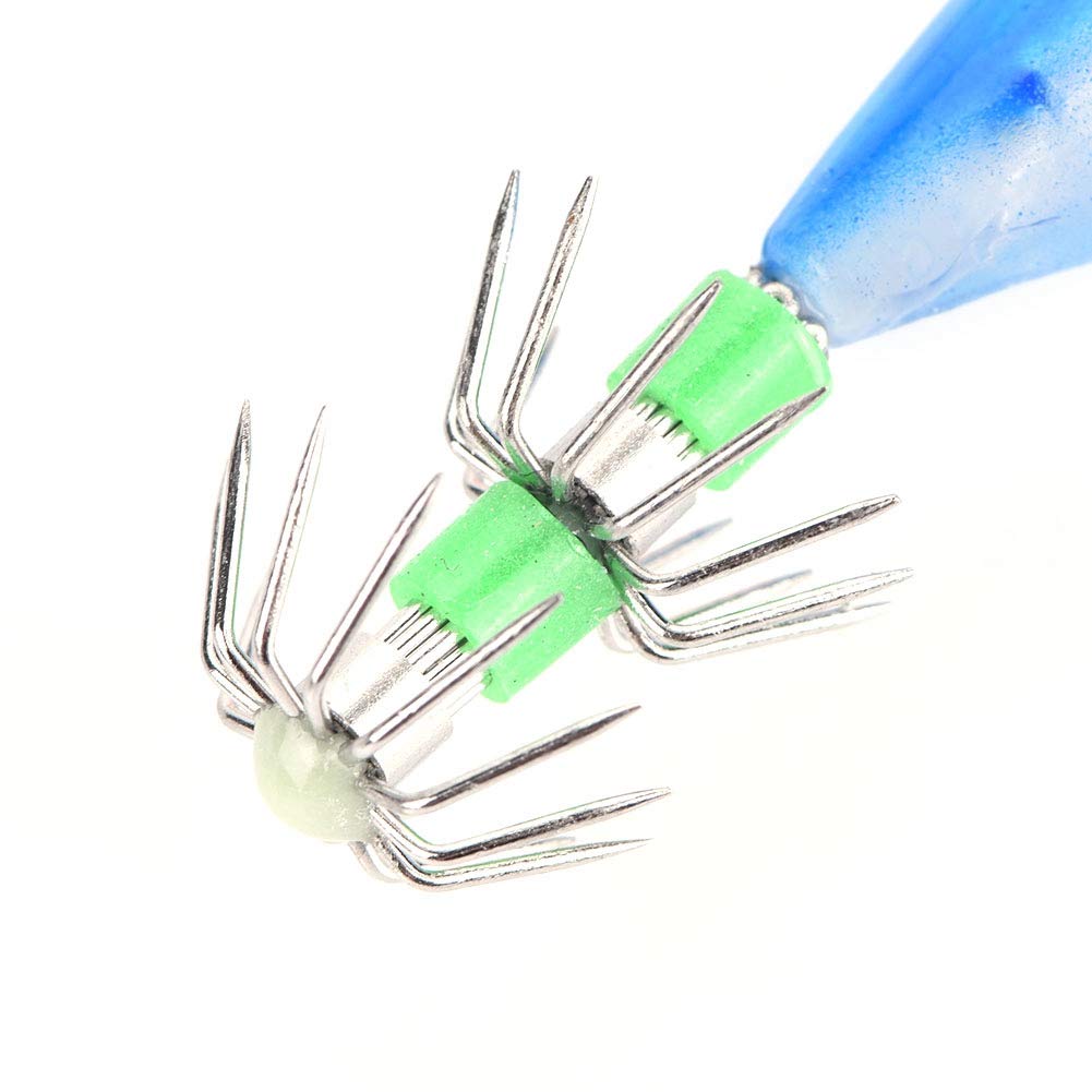 VGEBY squid jig hook ensures strong hook sets during tough fights.