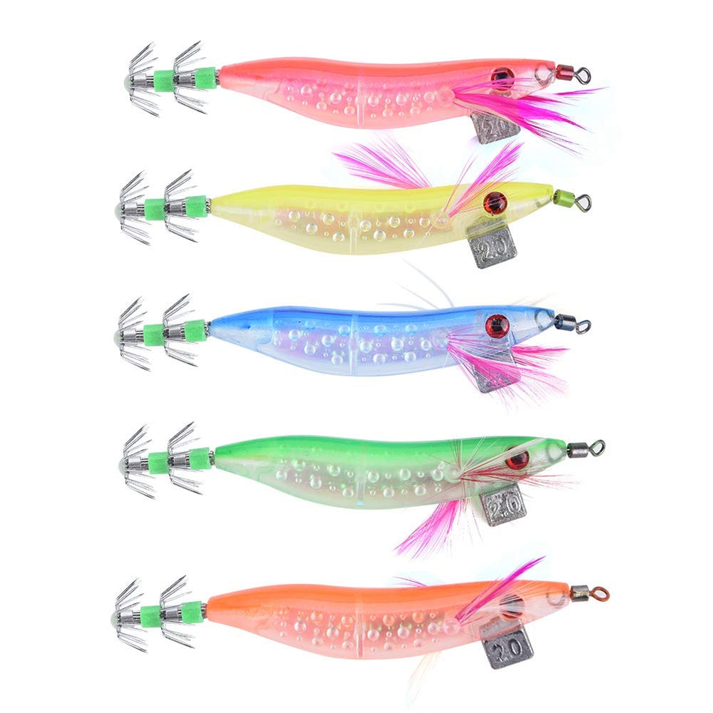 VGEBY squid jig hook versatile for saltwater and freshwater fishing.