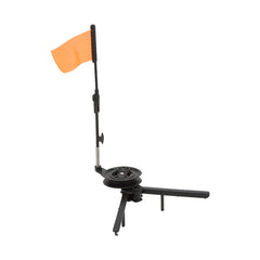 VGEBY triangle base tip up provides stable ice setup for confident fishing.