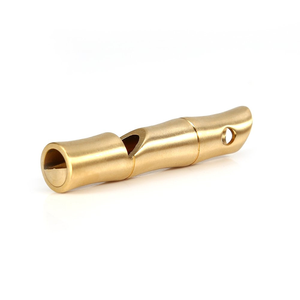VGEBY two-pack brass whistles with neck lanyard for quick access