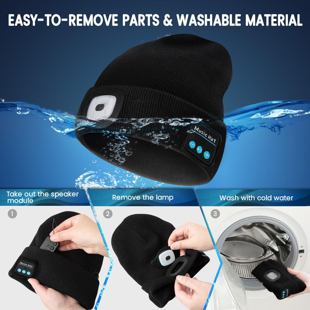 VIBELITE beanie waterproof feature supports rainy or snowy outdoor activities.